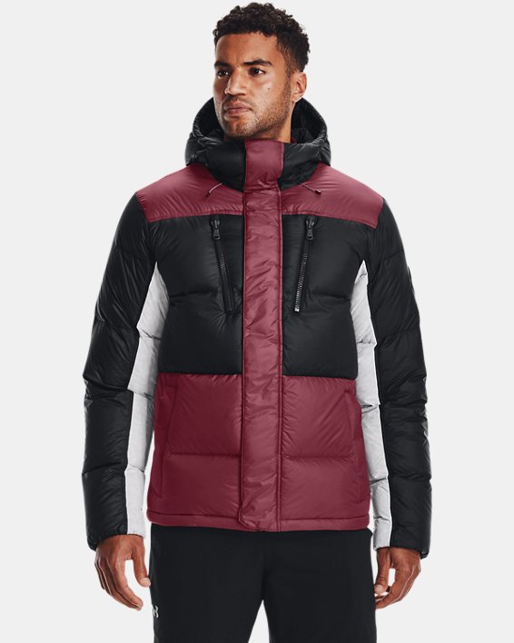 Men's ColdGear® Infrared Down Blocked Jacket, Red, pdpMainDesktop image number 0